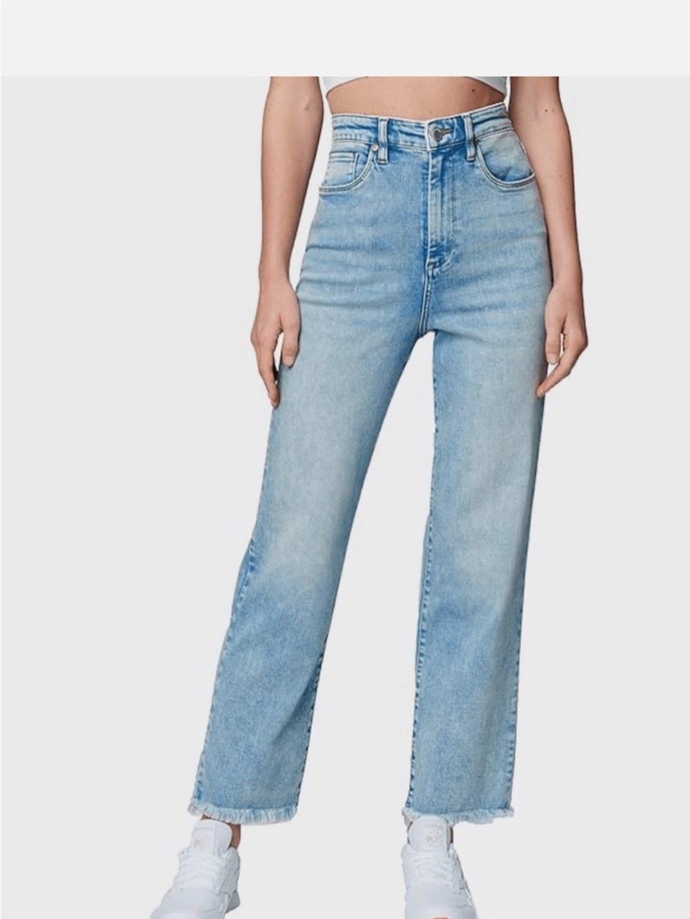 Blank NYC Blue Straight-Leg Jeans